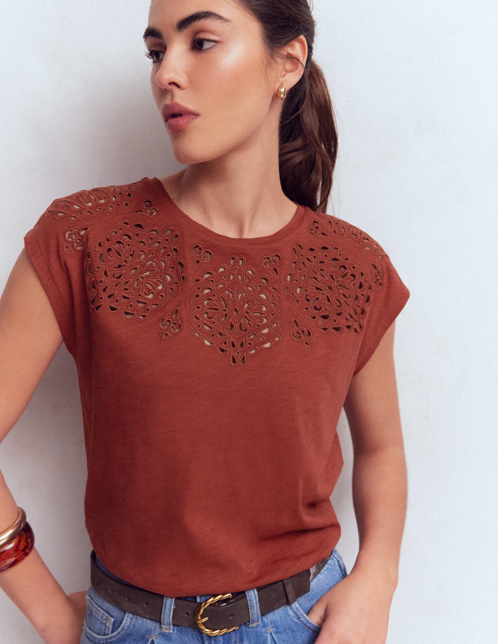 T-shirt-Burnt Orange
